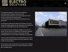 Tablet Screenshot of electro-solutions.be